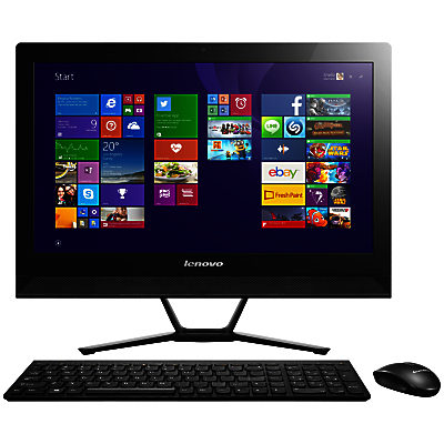 Lenovo C40 All-In-one Desktop PC, AMD A8, 8GB RAM, 1TB, 21.5  Black